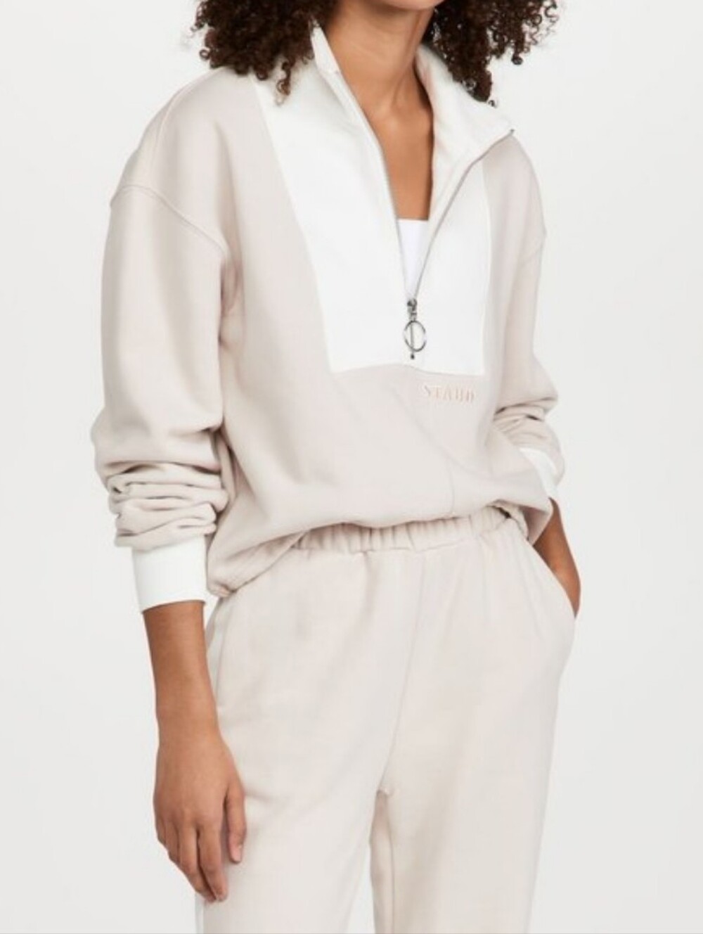 STAUD ALYS LOGO SWEATSHIRT